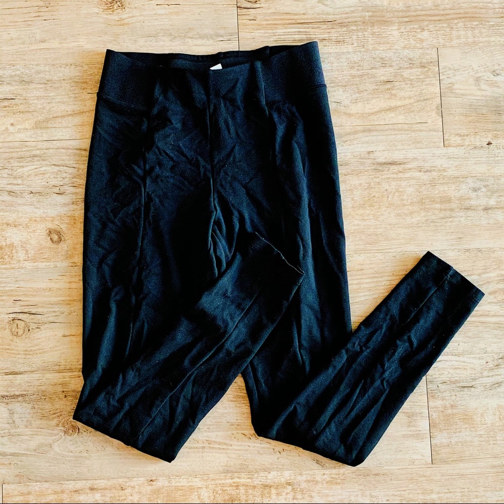 H&M Black Pleated Leggings